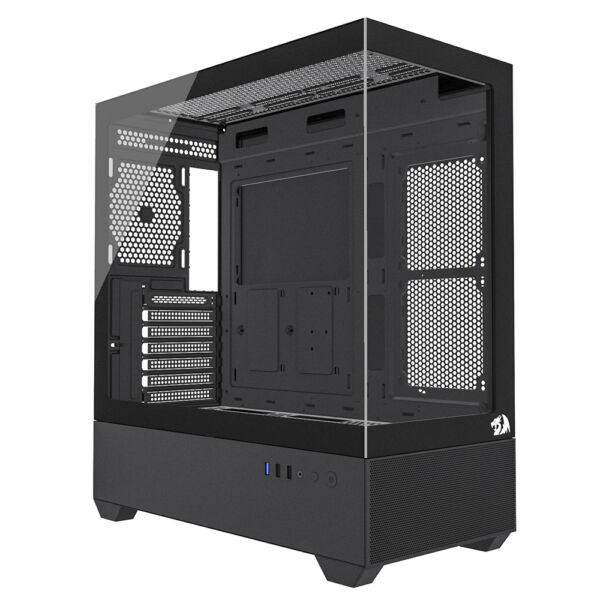 Gabinete Gamer Redragon Reflect Flow Mid Tower CA-606B - Preto