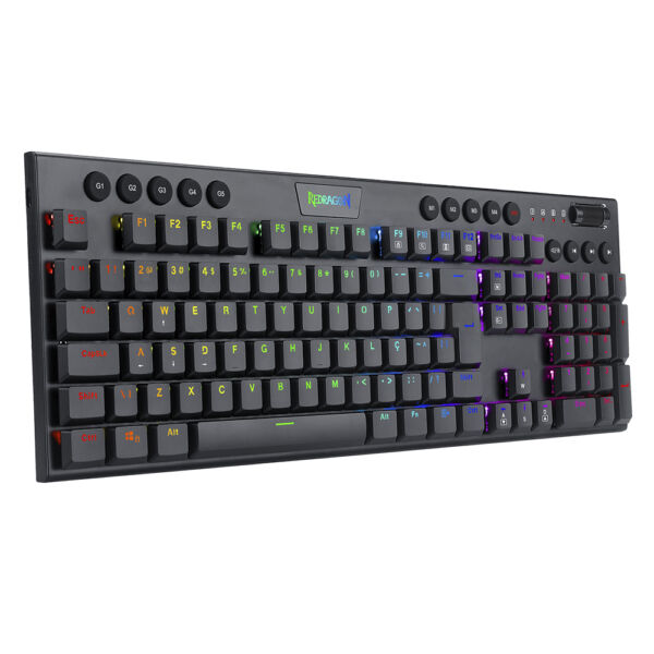 Teclado Gamer Redragon Horus K619-RGB Switch Brown - Preto - Image 2