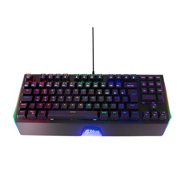 Teclado Gamer Mecânico A+Plus Tech Mizu AP-KB-3990 Rainbow Switch Red ABNT2